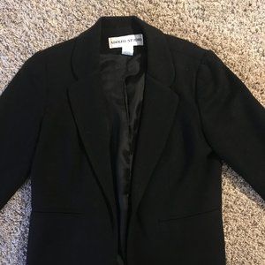 Adolfo Studio Navy Wool Blazer 4P